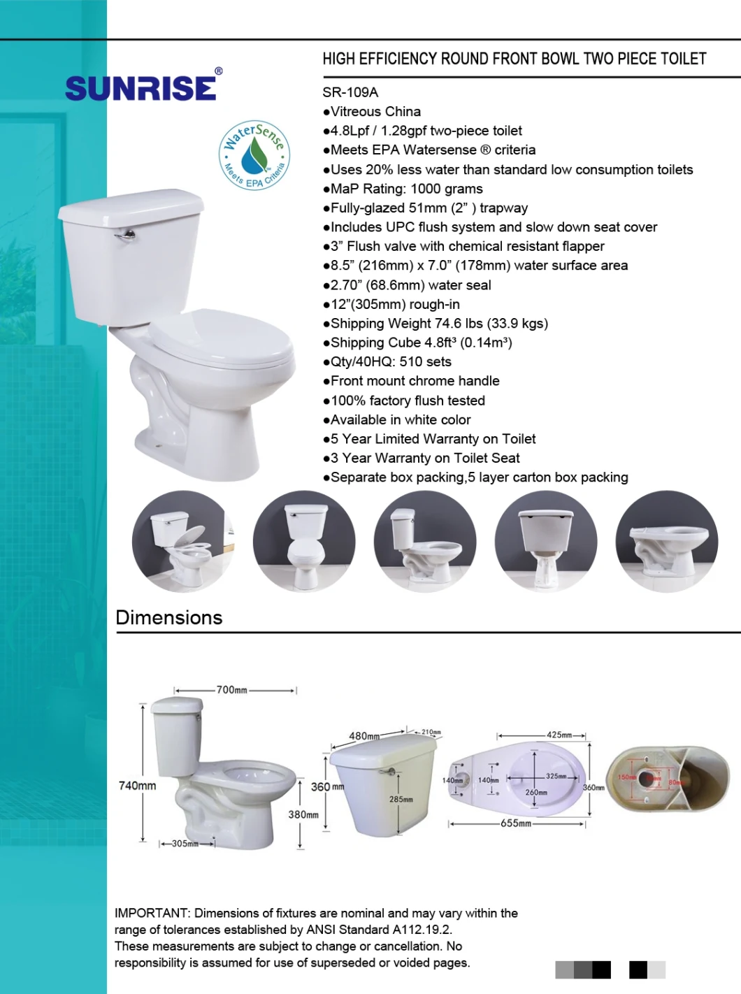 Sanitary Ware Bathroom Tank Siphon Wc Toilet Blanco Inodoro