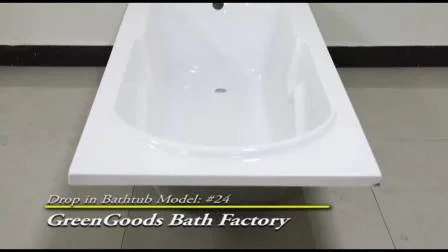 Sanitary Ware Greengoods em gota de acrílico aprovada pela CE em banheira para adultos