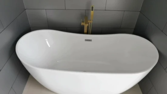Banheira de tamanho personalizado para adultos Banheiras de imersão de luxo de superfície sólida independentes