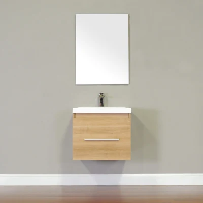Armário de banheiro da mais alta qualidade Móveis de banheiro de cor de carvalho suspensos na parede